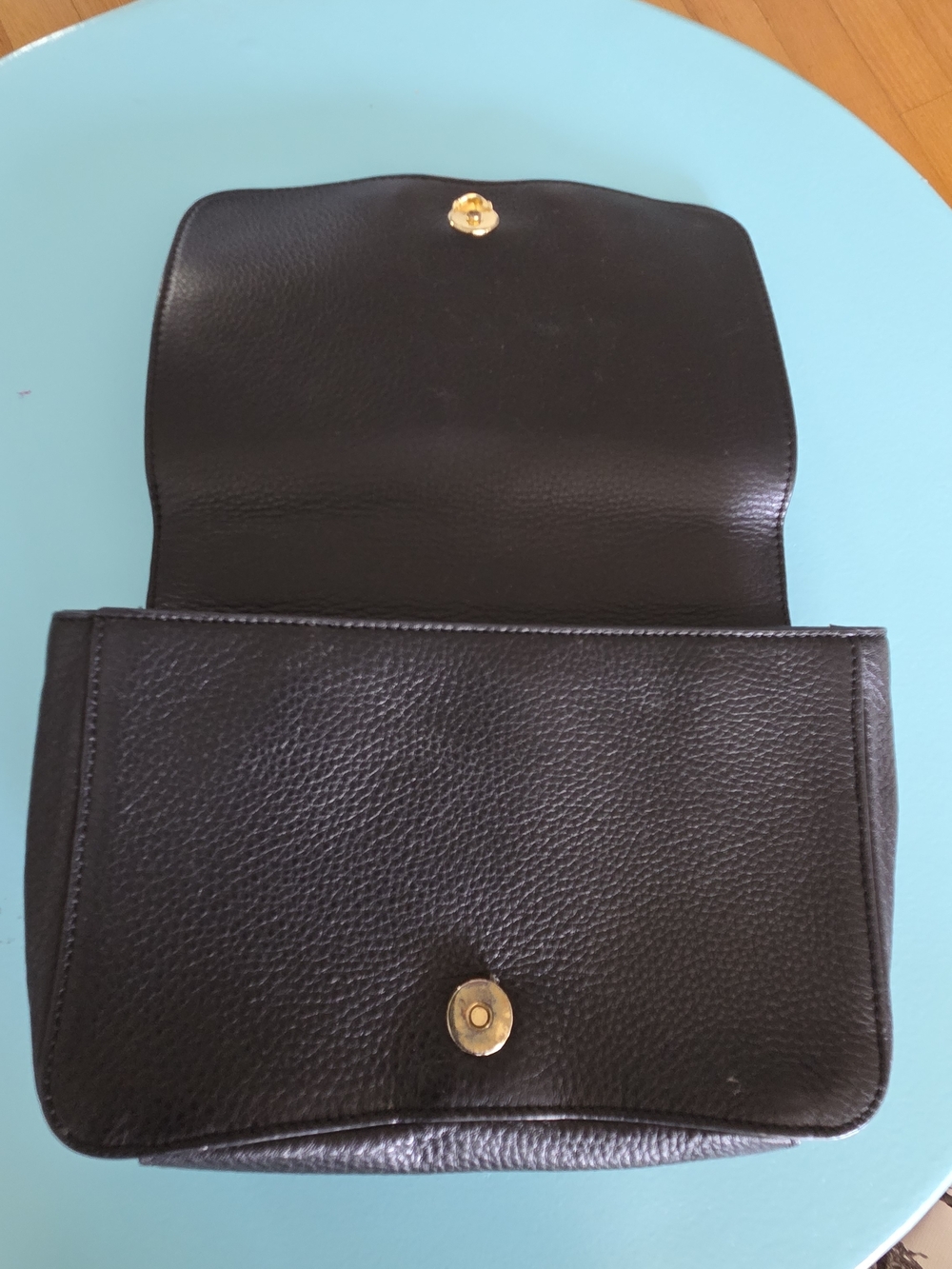 Tory Burch Black Pebbled Leather Chain Shoulder Bag - Picture 3 of 7